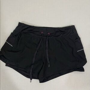 Tangerine sz sm skort black full short underneath
